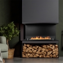 Bioethanol-Kamin Einbaukamin mit 3 offenen Seiten 90x45 Trevi 90 Aktion