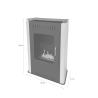 Bioethanol-Kamin Bodenmodell L50 x 27 x H80 Asia Lagerbestand