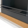 Bioethanol-Kamin Stoccolma freistehend, weißes Holz, L75xT24xH68 cm Rabatte