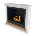 Bioethanol-Kamin Stoccolma freistehend, weißes Holz, L75xT24xH68 cm Verkauf