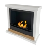 Bioethanol-Kamin Stoccolma freistehend, weißes Holz, L75xT24xH68 cm Verkauf