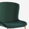 Stuhl aus Stoff Design Esszimmer mit goldfarbenen Beinen Virin 