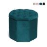 Oktogonaler Samtpouf mit Stauraum 40x35cm Jerry Aktion