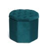 Oktogonaler Samtpouf mit Stauraum 40x35cm Jerry Angebot