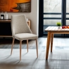 Stuhl gepolstert modern aus Stoff für Esszimmer und Küche Sirka Verkauf