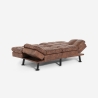 Schlafsofa 2-Sitzer Kunstleder mit verstellbarer Rückenlehne Hori Sales
