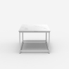 Couchtisch zeitgenössisch 100x60x45cm mit Marmoreffekt Corniola Modell