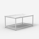 Couchtisch zeitgenössisch 100x60x45cm mit Marmoreffekt Corniola Lagerbestand