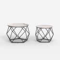 Couchtische 2er Set modernes Design mit Metallfuß Aragonite Katalog