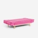 Schlafsofa 2-Sitzer mit verstellbarer Rückenlehne aus Samtstoff Skata Rabatte
