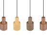 Lineares Design-Hängelampe mit 4 Lichtern aus mehrfarbigem Metall Orkan Angebot