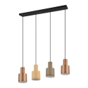 Lineares Design-Hängelampe mit 4 Lichtern aus mehrfarbigem Metall Orkan Rabatte