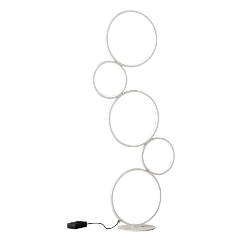 Moderne LED-Stehlampe im Design mit 5 Ringen, dimmbare Beleuchtung Nural Aktion