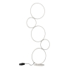 Moderne LED-Stehlampe im Design mit 5 Ringen, dimmbare Beleuchtung Nural Aktion