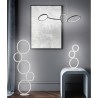 Moderne LED-Stehlampe im Design mit 5 Ringen, dimmbare Beleuchtung Nural Angebot
