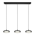 Moderne schwarze LED-Pendelleuchte mit 3 dimmbaren Lichtern Pular Angebot