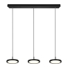 Moderne schwarze LED-Pendelleuchte mit 3 dimmbaren Lichtern Pular Angebot