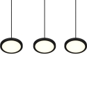 Moderne schwarze LED-Pendelleuchte mit 3 dimmbaren Lichtern Pular Sales
