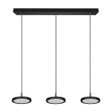 Moderne schwarze LED-Pendelleuchte mit 3 dimmbaren Lichtern Pular Lagerbestand