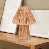 Moderne Tischlampe Nachttischlampe aus Naturpapier Vorth Verkauf