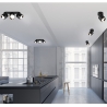 LED-Deckenstrahler schwarz schwenkbar modernes Design Sirio Angebot