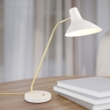 Elegante, verstellbare Tischlampe aus goldfarbenem Metall Jarak Verkauf