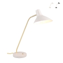 Elegante, verstellbare Tischlampe aus goldfarbenem Metall Jarak Aktion
