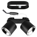 Deckenleuchte mit 2 schwenkbaren LED-Spots für Küche und Esszimmer Lusha Angebot