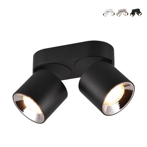 Deckenleuchte mit 2 schwenkbaren LED-Spots für Küche und Esszimmer Lusha Aktion