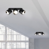 LED-Deckenleuchte Kleia mit 3 schwenkbaren Spots, modern, für Kücheninsel Verkauf