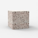 Couchtisch quadratisch zeitgenössisch mit Intarsien aus Holz Manju Katalog