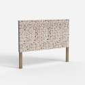 Kopteil aus Holz mit Intarsien 174x135cm für Doppelbett Juno Verkauf