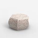 Couchtisch mit Intarsien aus Holz Wohnzimmer zeitgenössisch weiß Zena Angebot