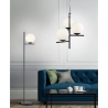 Moderne Pendelleuchte mit 3 kugelförmigen weißen Glaslichtern Lumoa Angebot