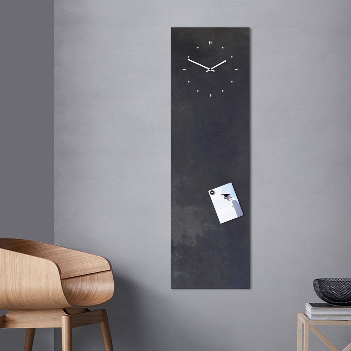 Magnetische Kreidetafel-Wanduhr Industrie