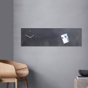 Horizontale Wandtafel-Uhr Magnettafel im Industrie-Design Modell