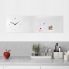 Magnetische Tafel-Wanduhr im modernen Design querformatig Katalog