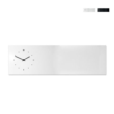 Magnetische Tafel-Wanduhr im modernen Design querformatig Aktion