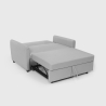 Porto Rico Ausziehbares 2-Sitzer-Schlafsofa, modernes Design aus Stoff 