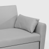 Porto Rico Ausziehbares 2-Sitzer-Schlafsofa, modernes Design aus Stoff 
