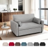 Porto Rico Ausziehbares 2-Sitzer-Schlafsofa, modernes Design aus Stoff 