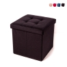 Quadratischer Aufbewahrungshocker aus Stoff, 34x34cm, Modell Liberty Angebot