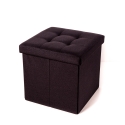 Quadratischer Aufbewahrungshocker aus Stoff, 34x34cm, Modell Liberty Sales
