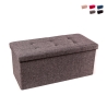 Rechteckiger Pouf 76x34cm mit Stauraum aus Nilo-Stoff für das Wohnzimmer Aktion
