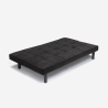 Giada Dark 2 Sitzer Stoff Design Sofa Bett für Haus und Büro Auswahl