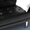 Agata Kunstleder 2-Sitzer Schlafsofa bereit zu schlafen Eigenschaften