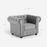 Sessel Wohnzimmer klassischer Stil Chesterfield Samt Coventry
 Kosten