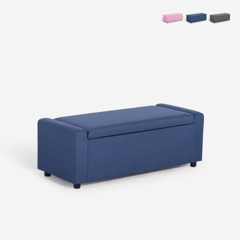 Sitzbank mit Stauraum aus Stoff für das Schlafzimmer und den Eingang Merak Aktion