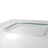 Tisch aus gebogenem Glas im modernen Design Compass Sales