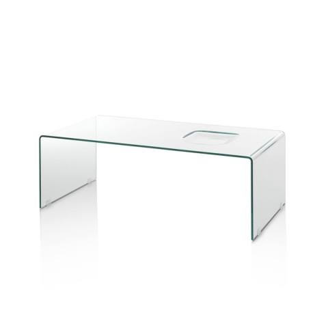 Tisch aus gebogenem Glas im modernen Design Compass Aktion